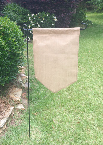 Burlap Pennant Style Garden Flag